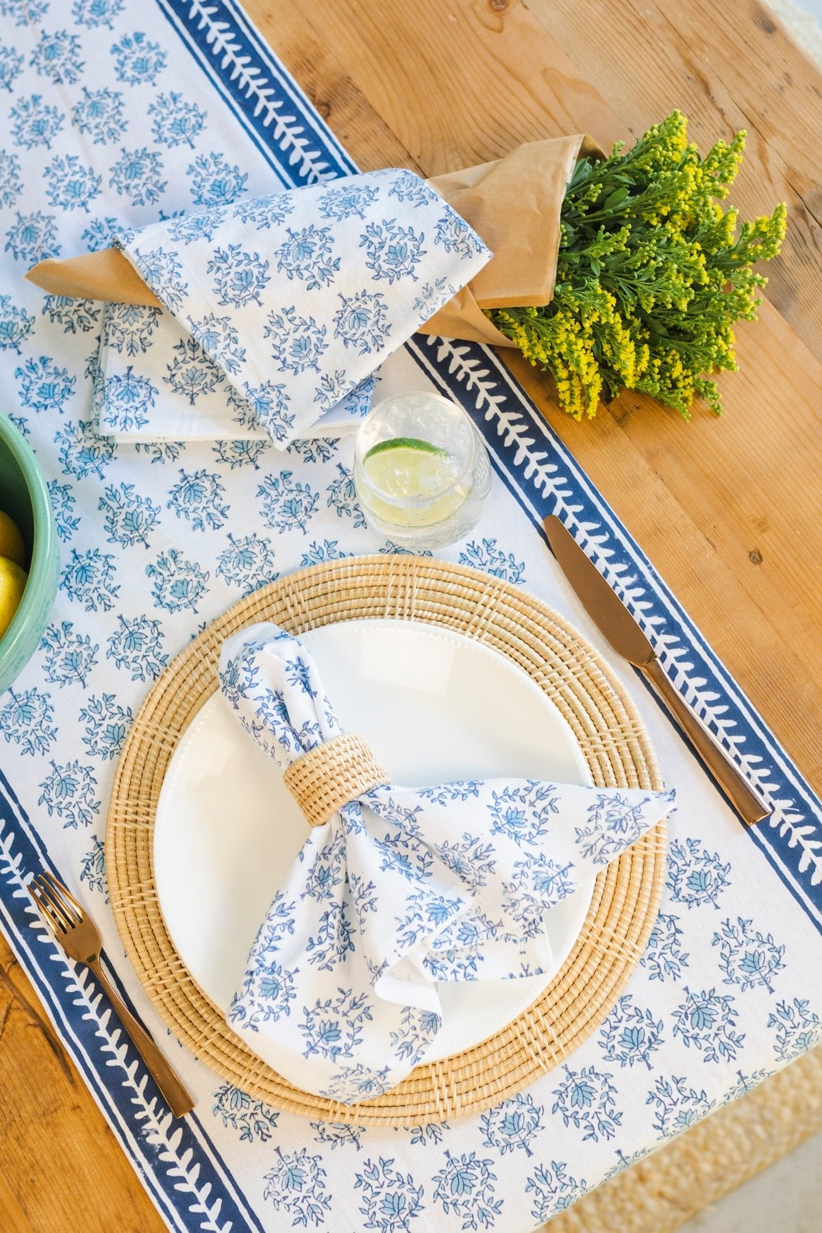 dresser runners linen Blue Leaves Table Runner Linen Burlap Table Runner 90 Inches Long Abstract  Modern Geometric Lines Simple Art Dresser Scarves for Kitchen Island Coffee