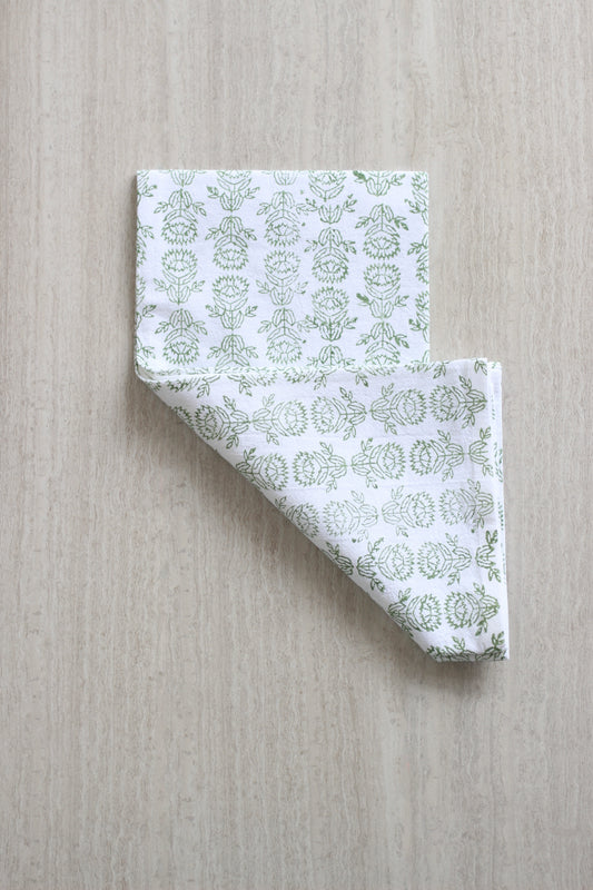 Tea Towel - Protea, Sage