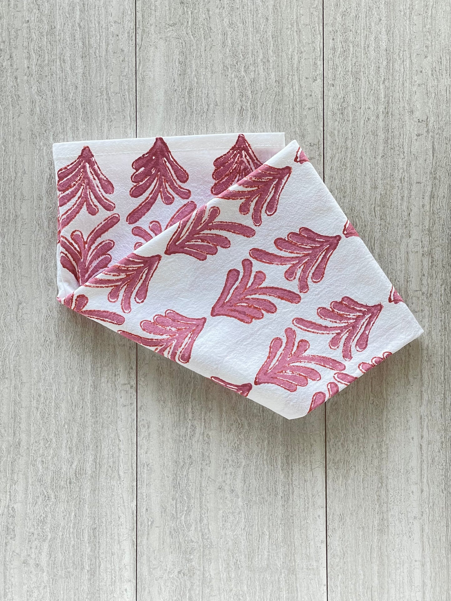 Tea Towel - Palmetto, Pink & Coral
