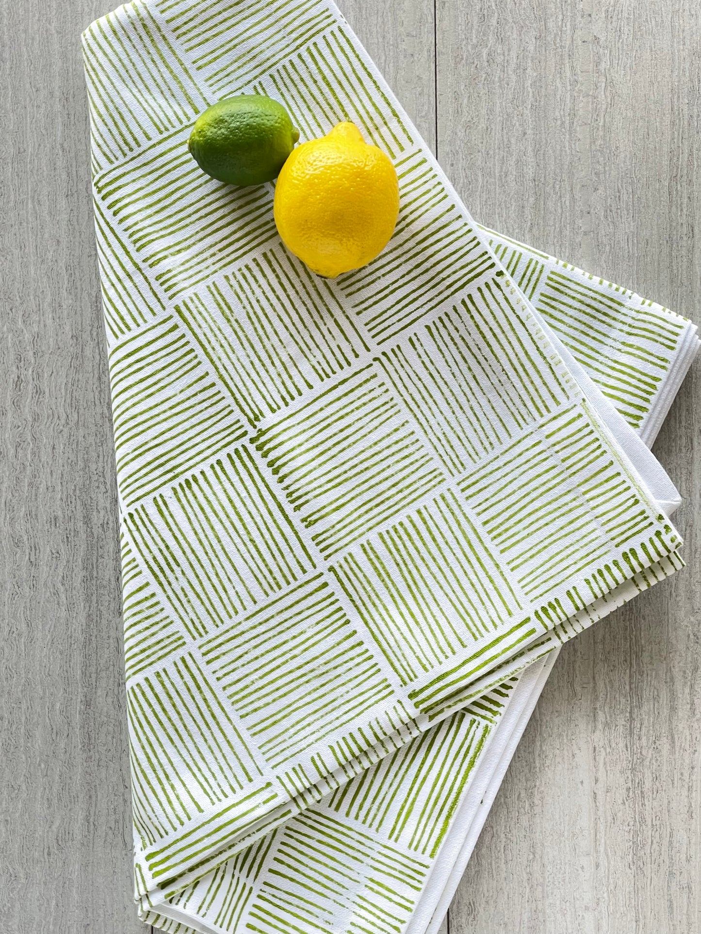 Table Runner - Striped, Lime