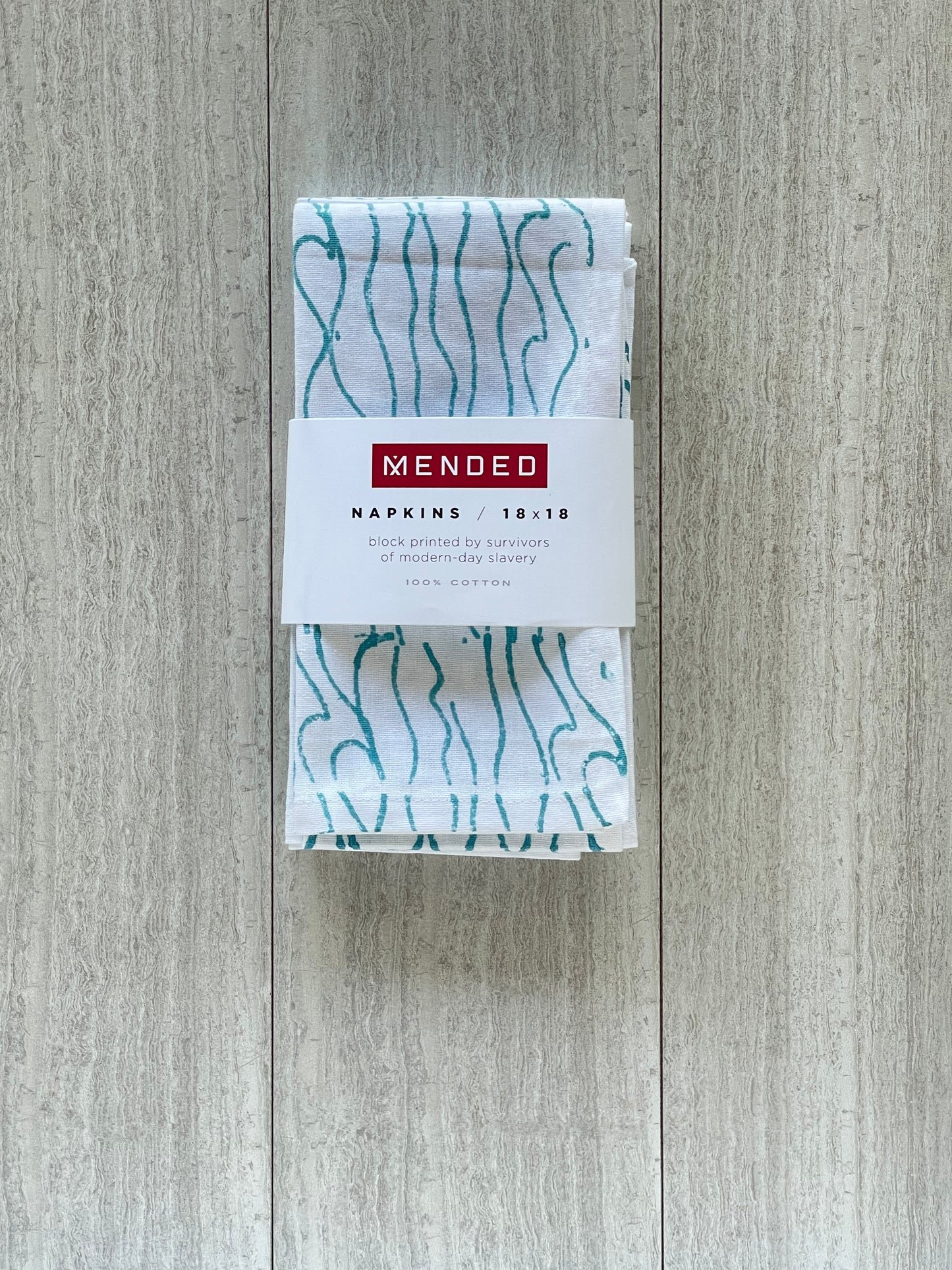 Dinner Napkins (set of 4) - Waves, Saltwater