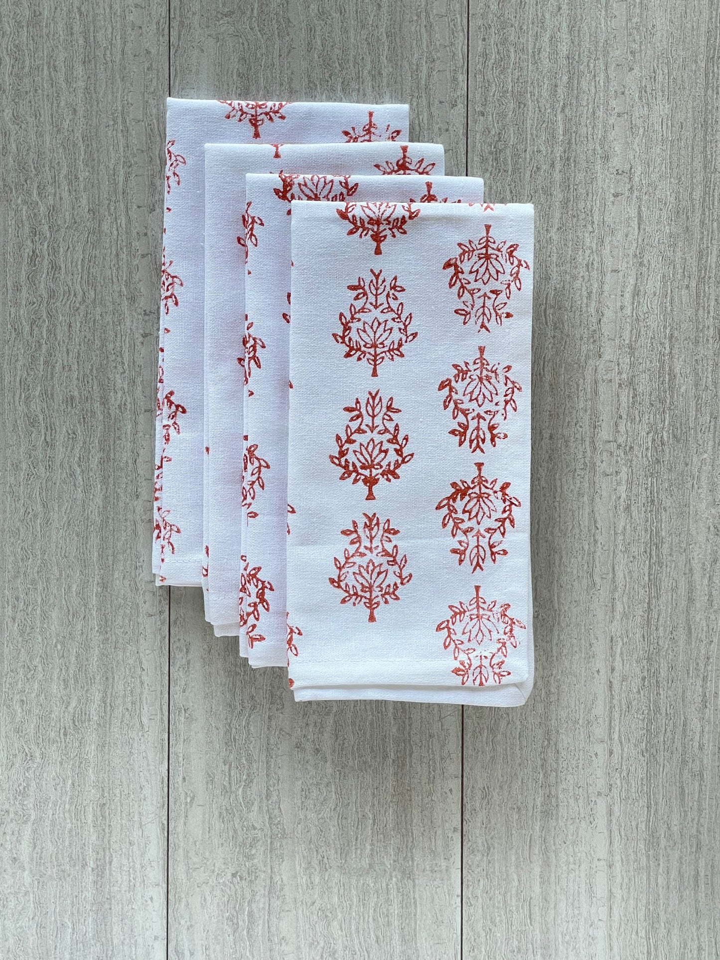 Dinner Napkins (set of 4) - Lotus, Coral