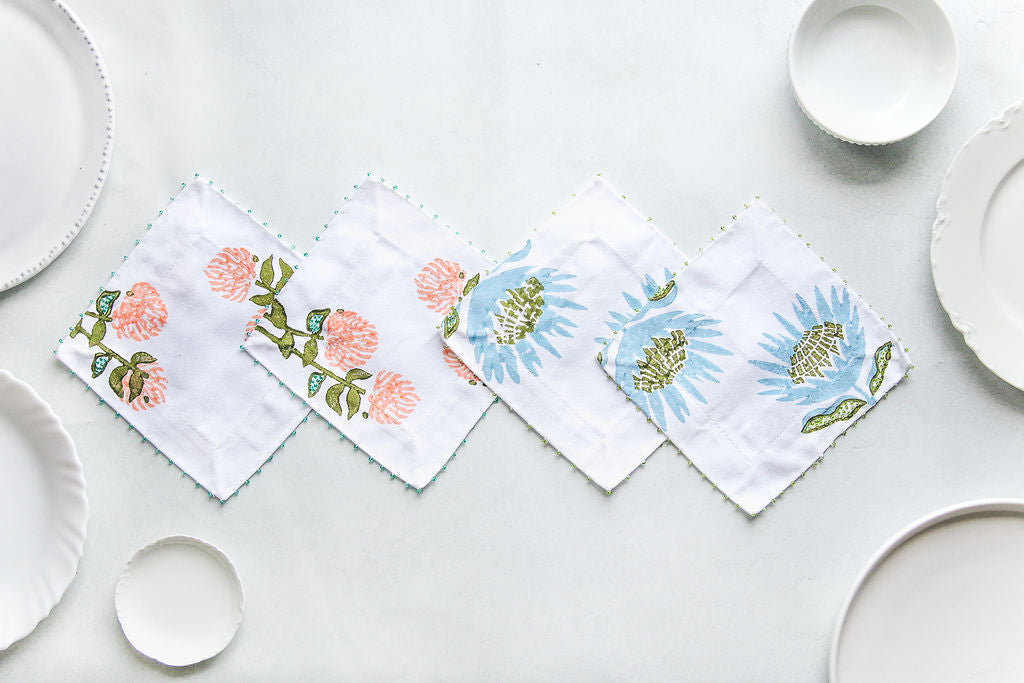 Cocktail Napkins (set of 4) - Protea & Blooms