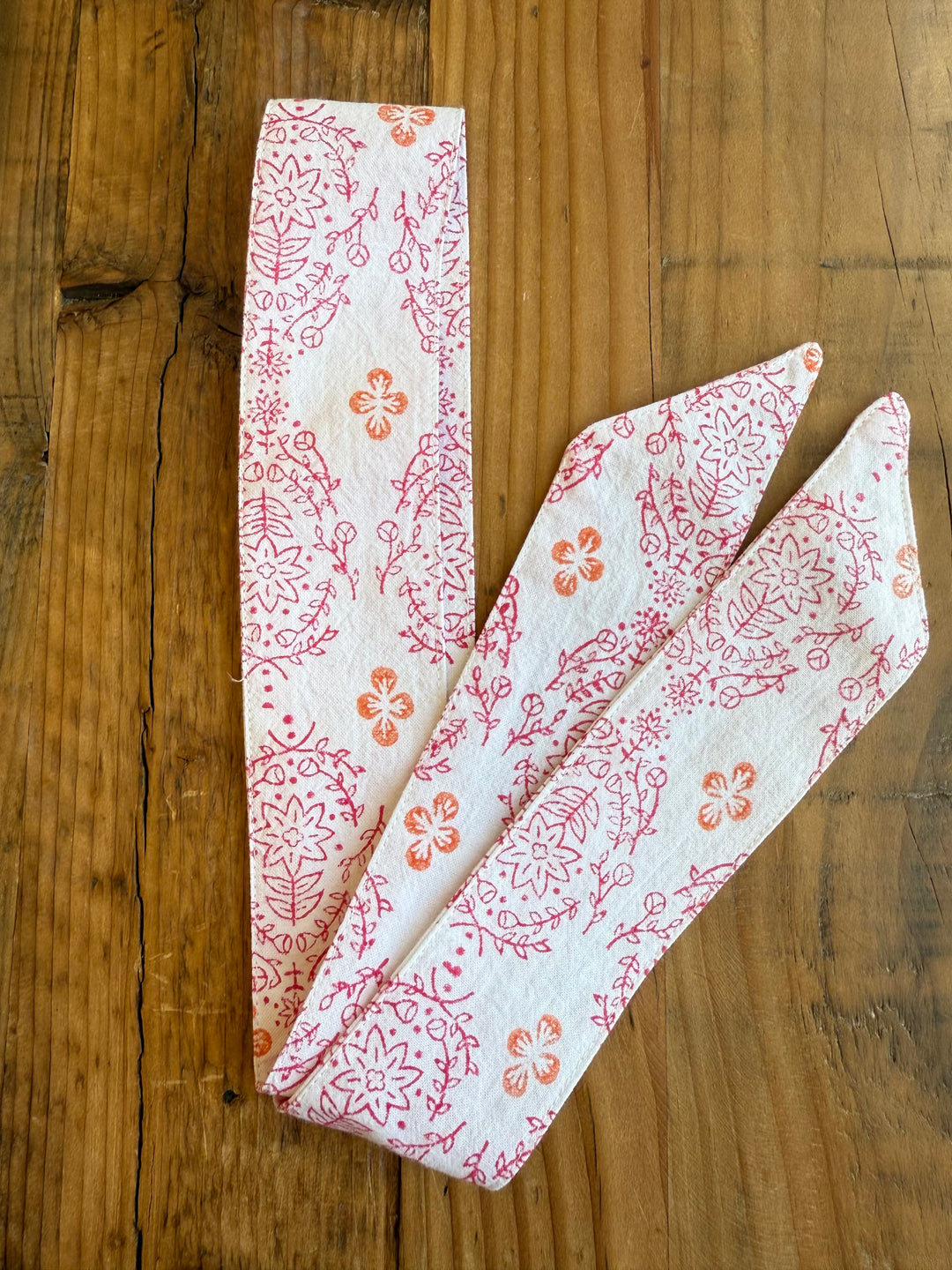 Hat Ribbon - Vara, Pink & Orange