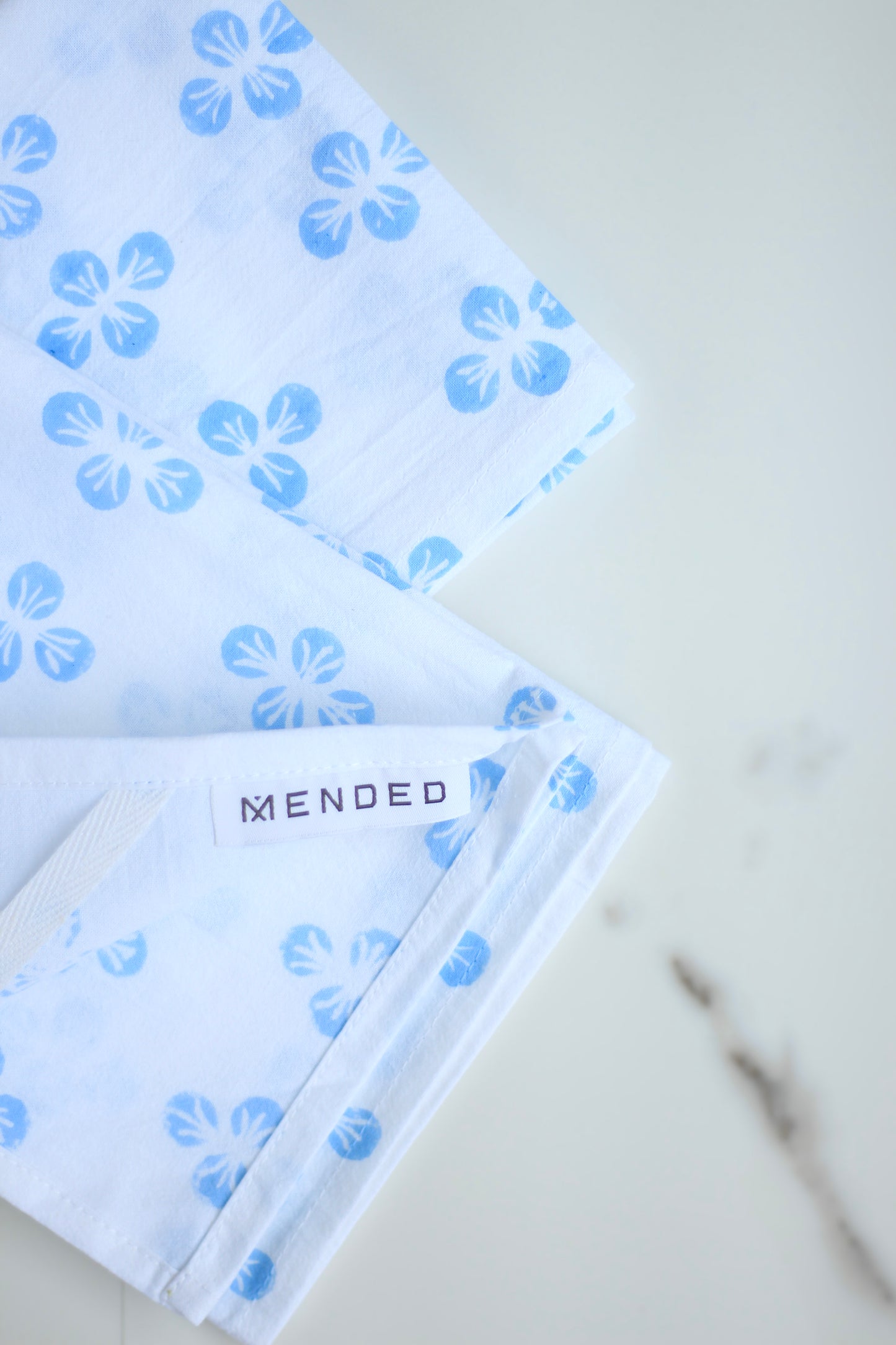 Tea Towel - Dogwood, Uniform Blue