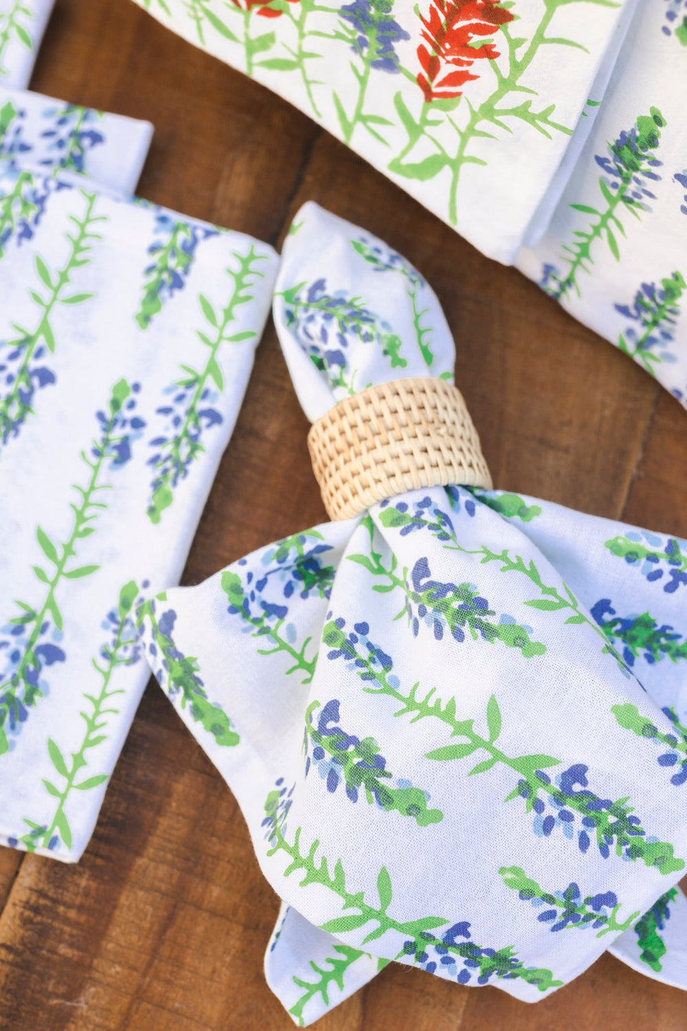 Dinner Napkins (set of 4) - Bluebonnets - The Mended Company