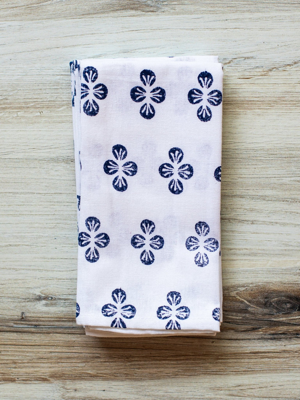 Dinner Napkins (set of 4) - Dogwood, Navy - The Mended Company