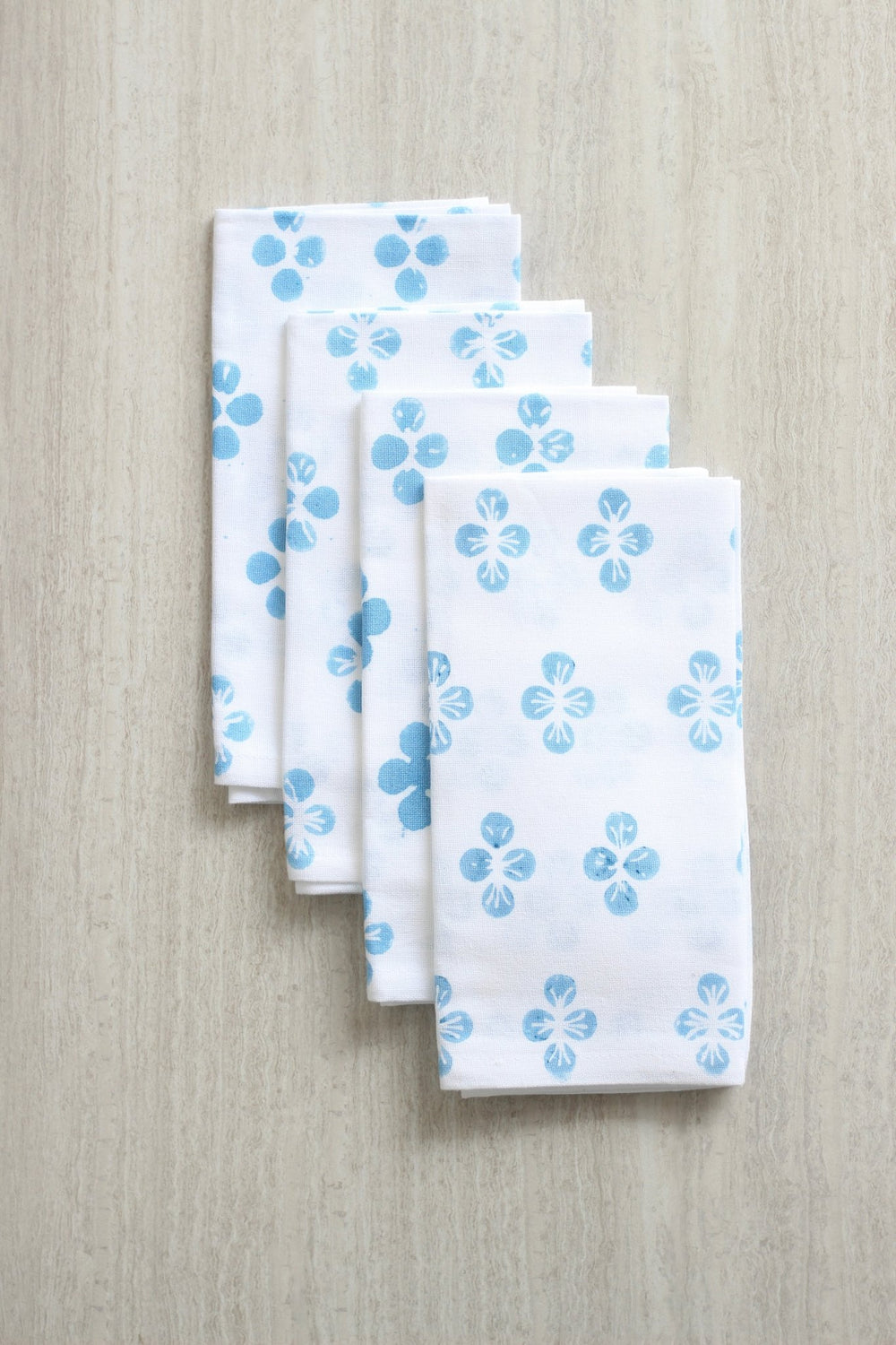Dinner Napkins (set of 4) - Dogwood, Uniform Blue - The Mended Company