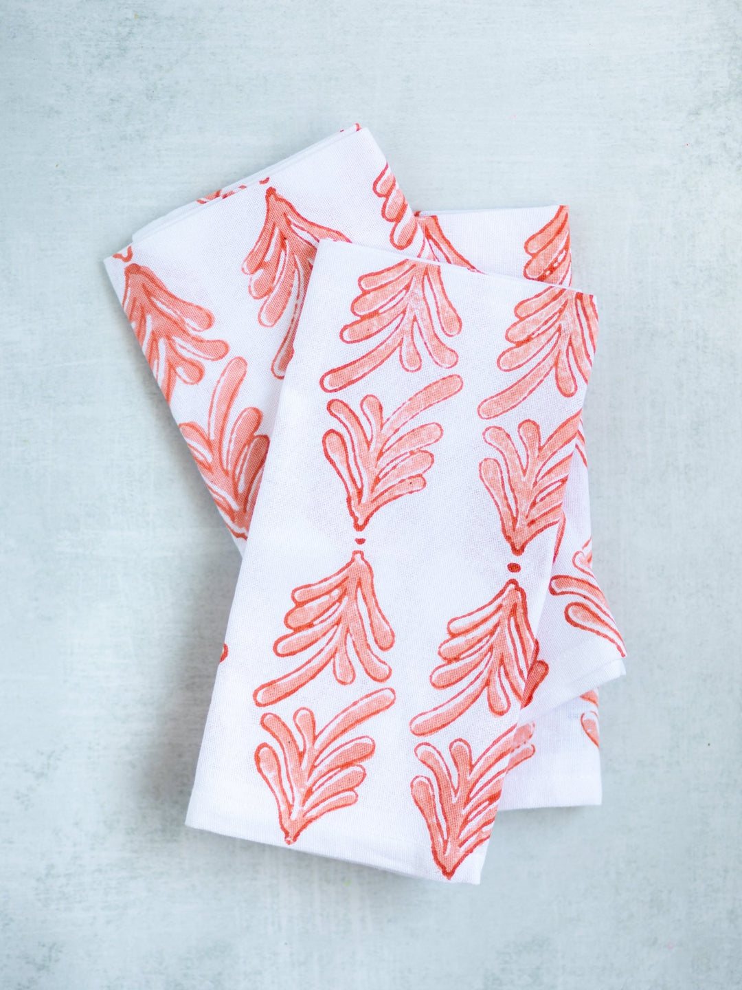 Dinner Napkins (set of 4) - Palmetto, Orange & Melon - The Mended Company