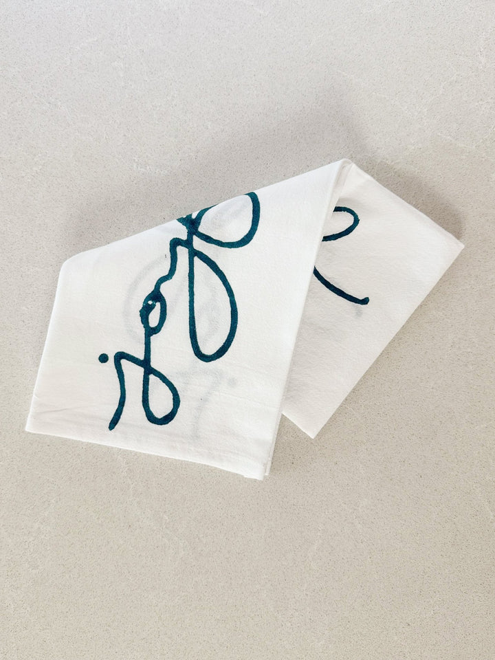 Tea Towel - Joyful, Midnight - The Mended Company