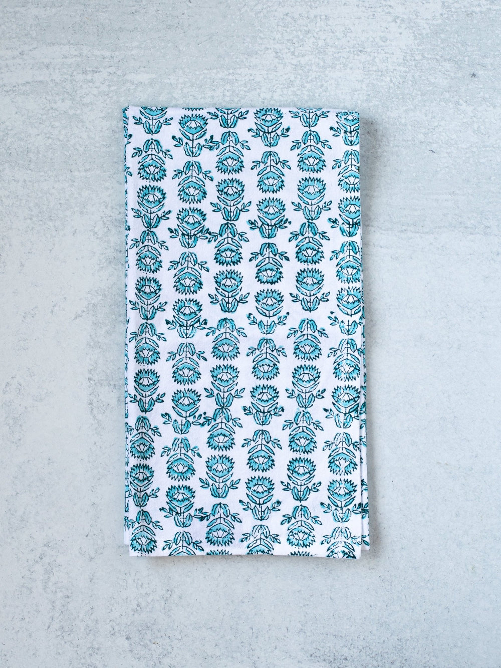Tea Towel - Protea, Midnight & Saltwater - The Mended Company