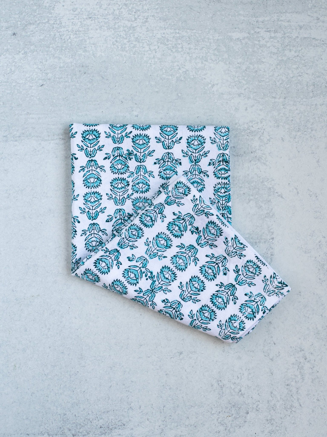 Tea Towel - Protea, Midnight & Saltwater - The Mended Company