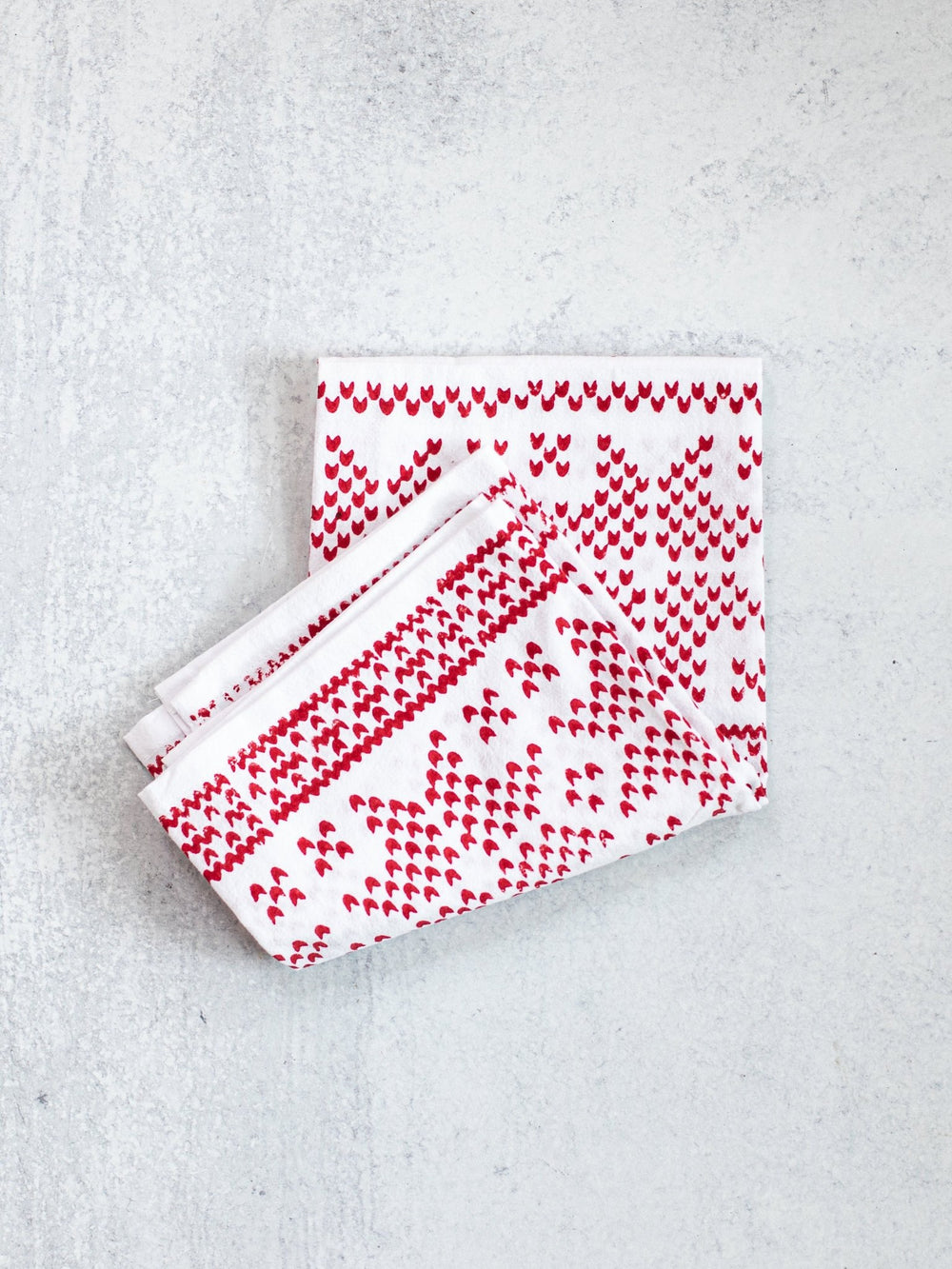 Tea Towel - Sweater, Red - The Mended Company
