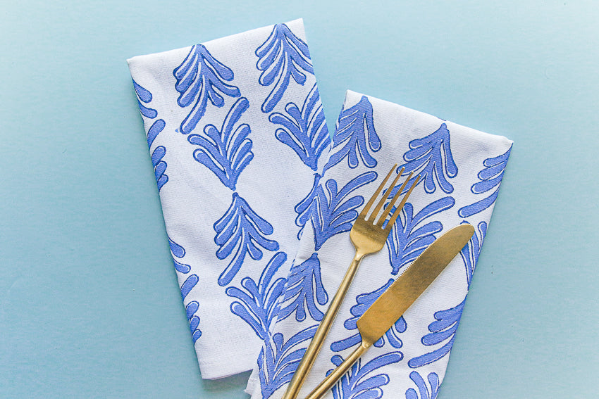 Dinner Napkins (set of 4) - Palmetto, Uniform Blue & Navy