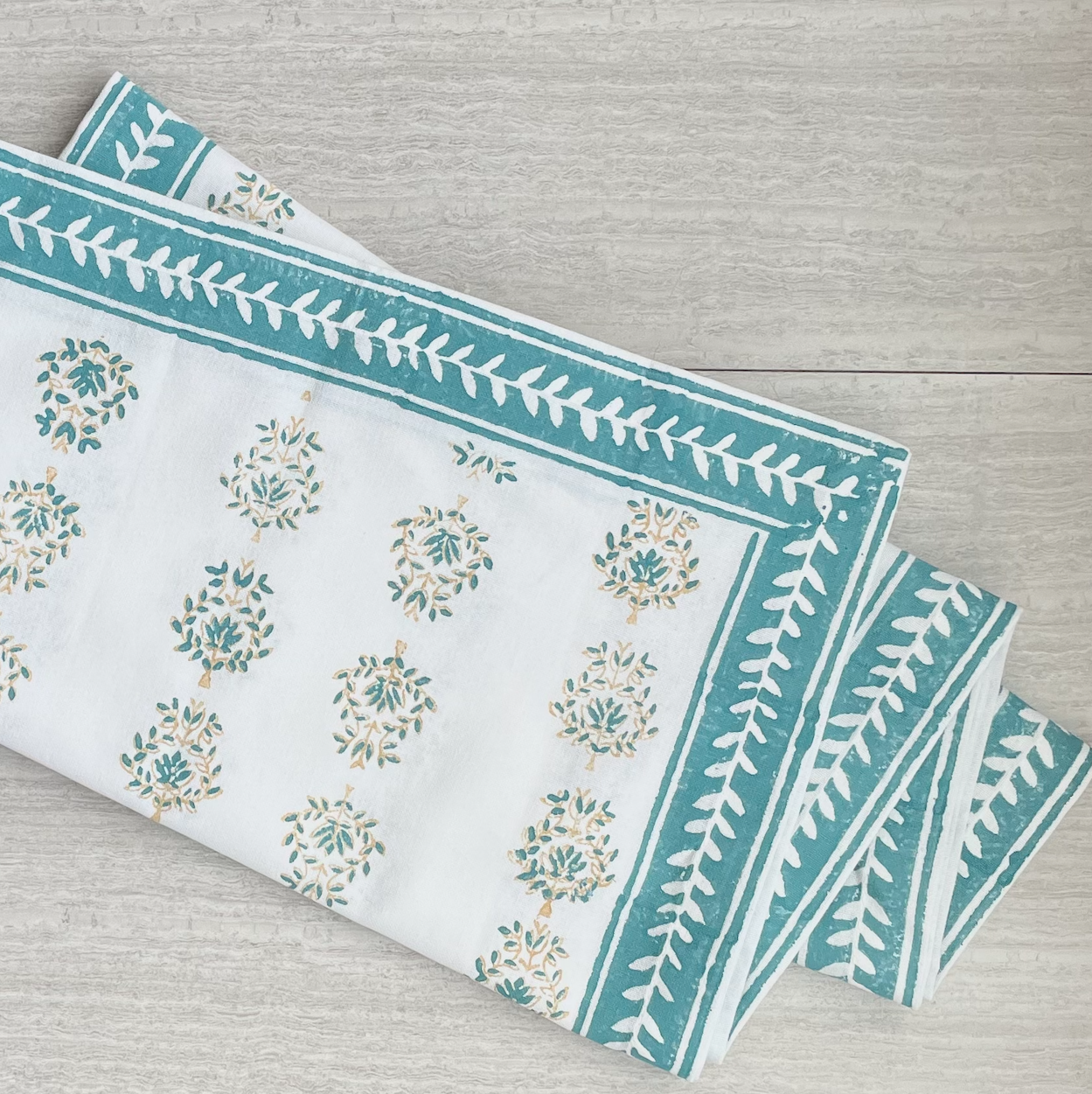 Table Runner - Lotus, Saltwater & Neutral