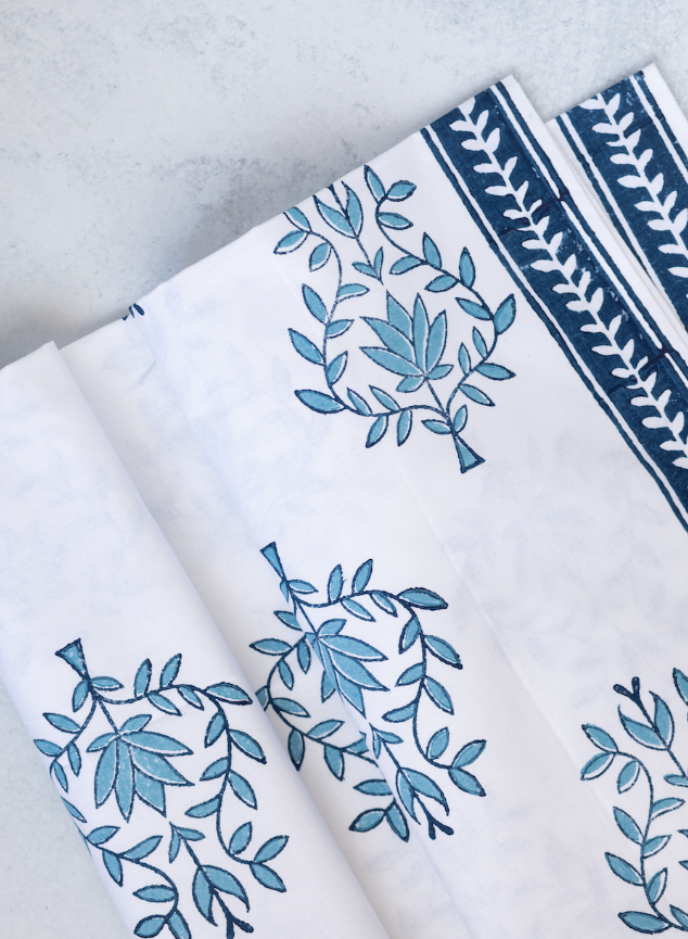 Table Throw - Lotus (Large), Uniform Blue & Navy