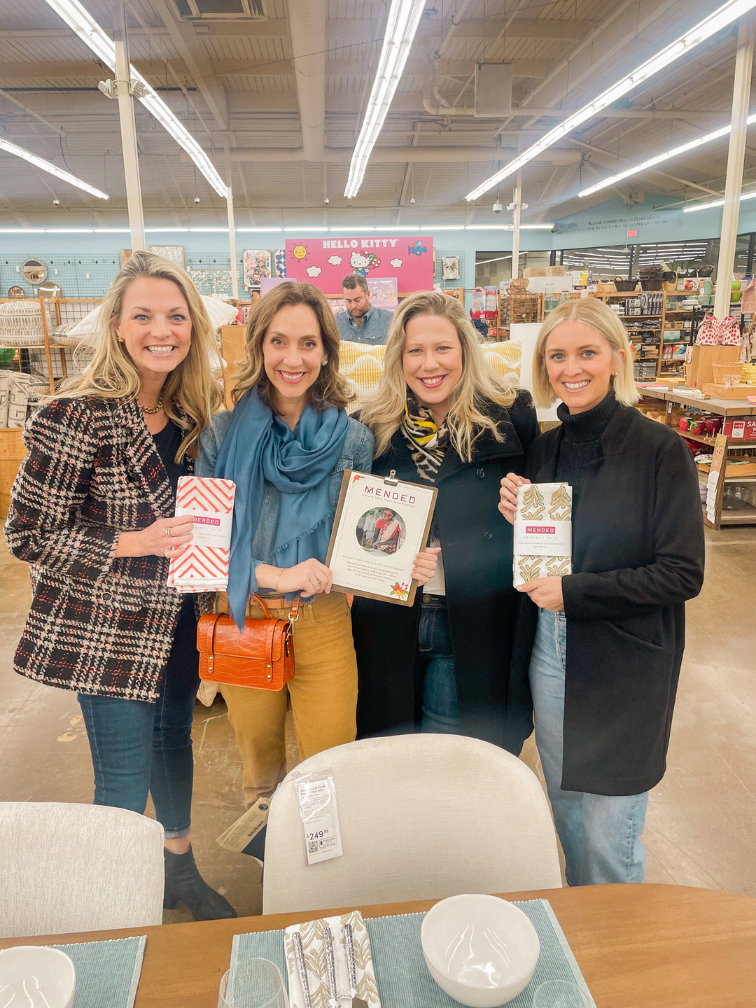 Mended Hand Block Printed Napkins at All World Market Locations - The Mended Company