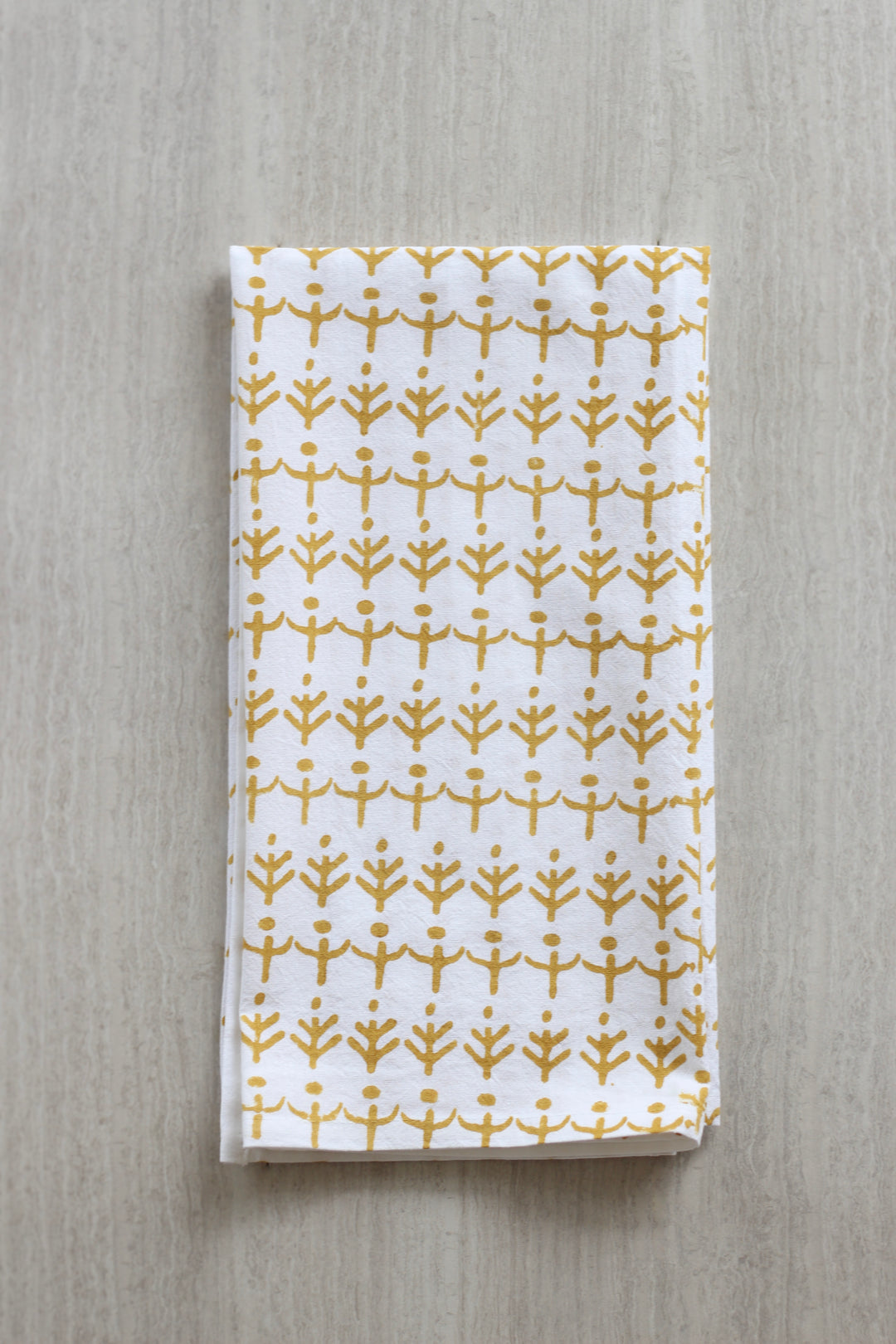 Tea Towel - Otomi, Mustard