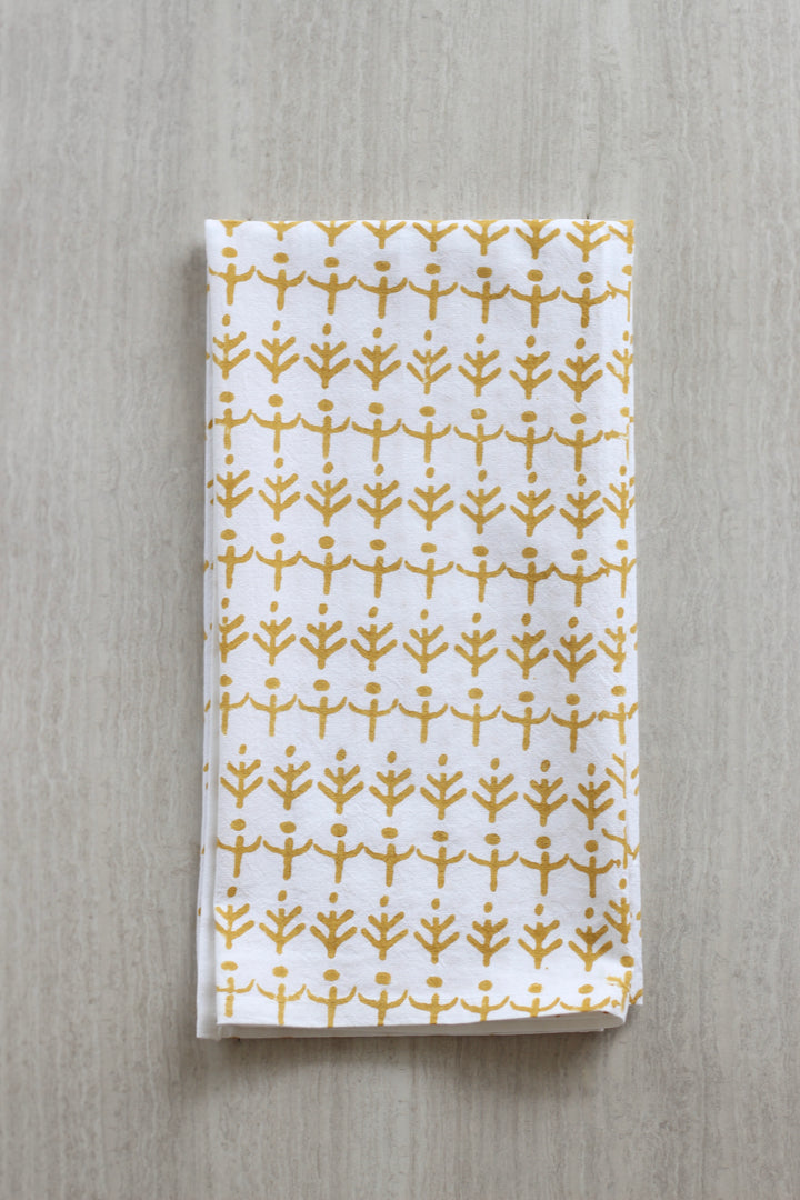 Tea Towel - Otomi, Mustard