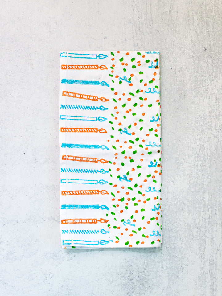 Birthday Tea Towel - Confetti