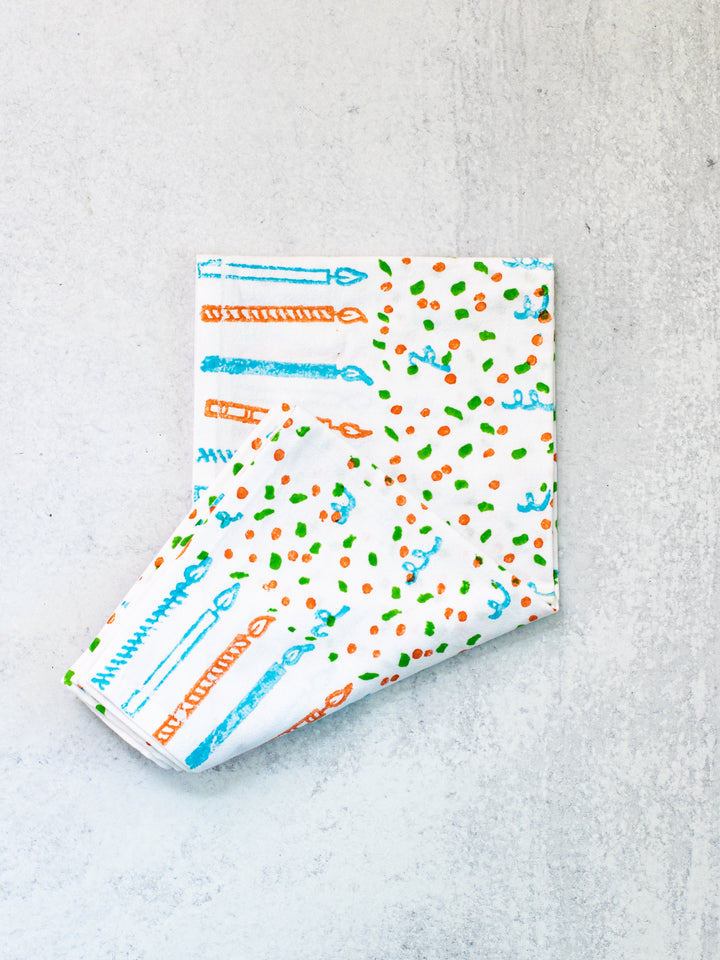 Birthday Tea Towel - Confetti