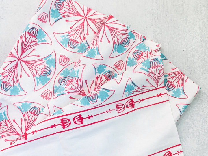 Table Throw - Mosaic - Pink & Saltwater