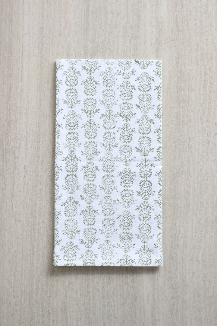 Tea Towel - Protea, Sage
