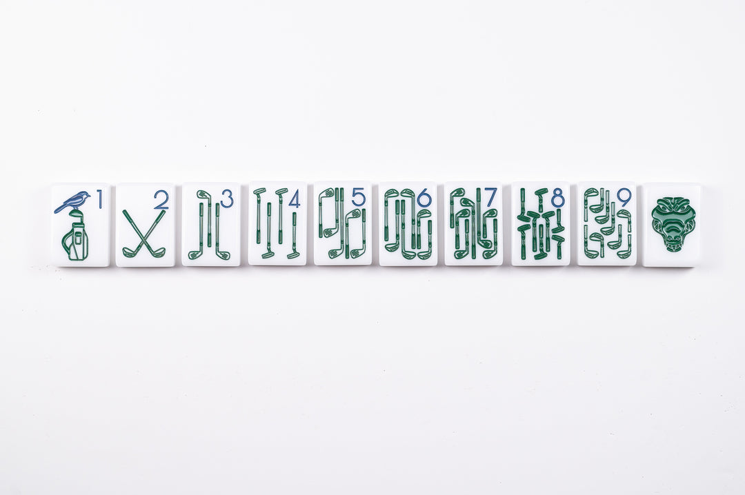 THE COUNTRY CLUB SET -  MAHJONG TILES:  WINNING WHITE