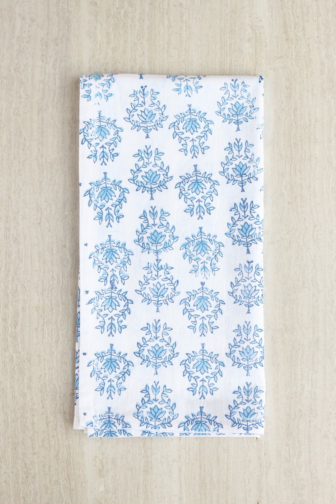 Tea Towel - Lotus, Uniform Blue & Navy
