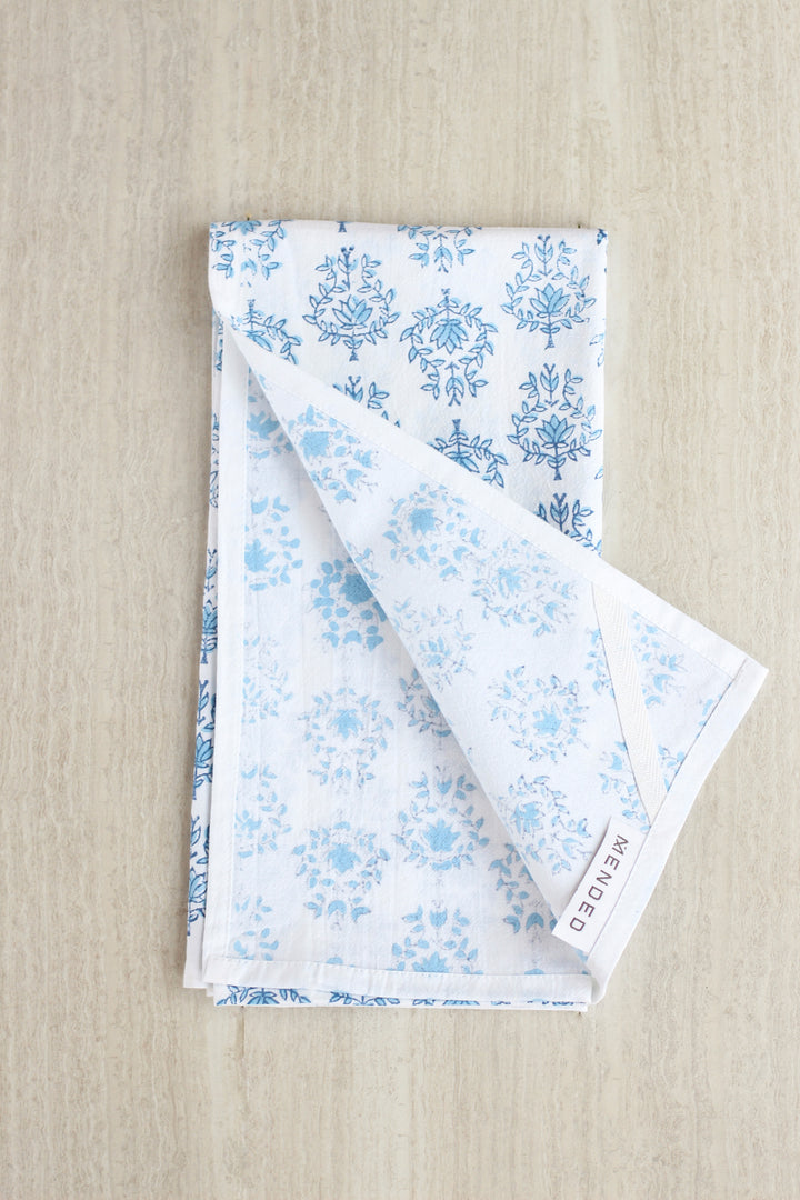 Tea Towel - Lotus, Uniform Blue & Navy