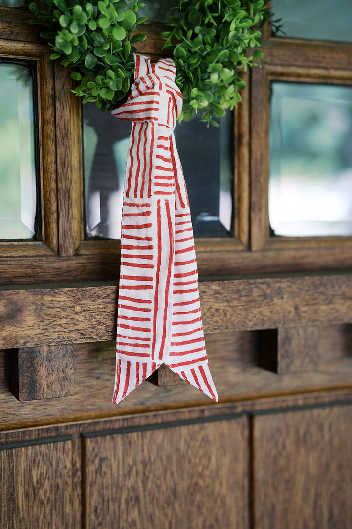 Ribbon -Stripe, Red