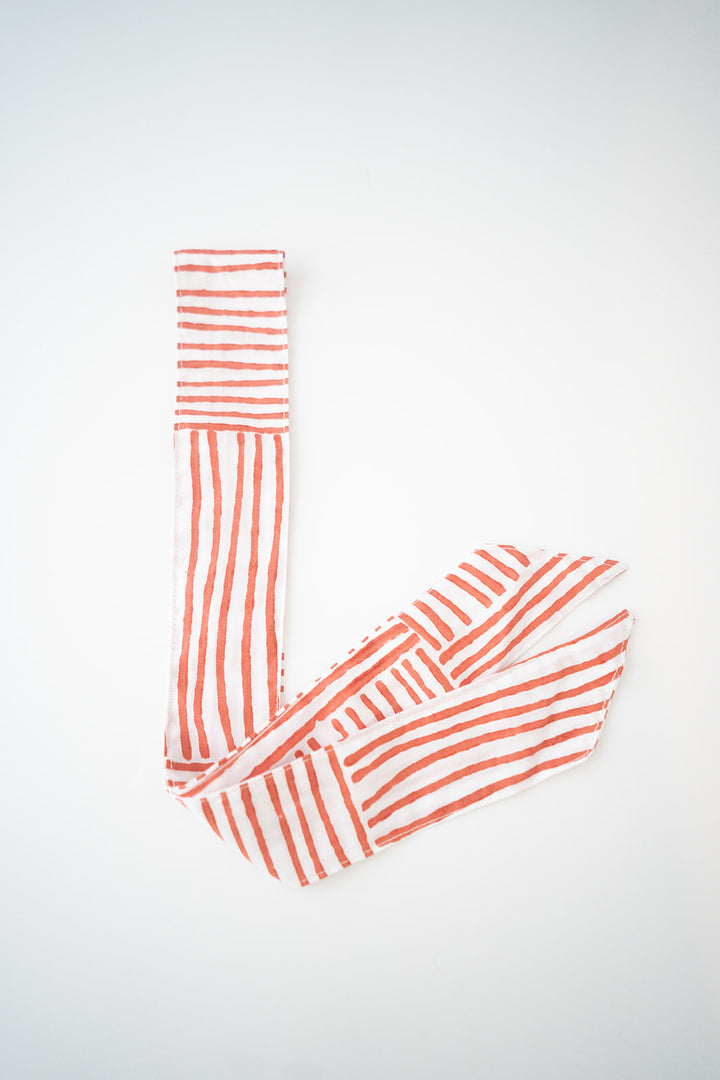 Ribbon -Stripe, Burnt Orange