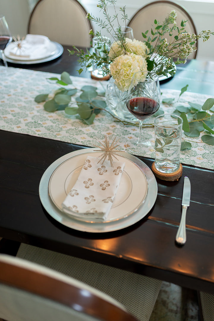 Dinner Napkins (set of 4) - Dogwood, Gold
