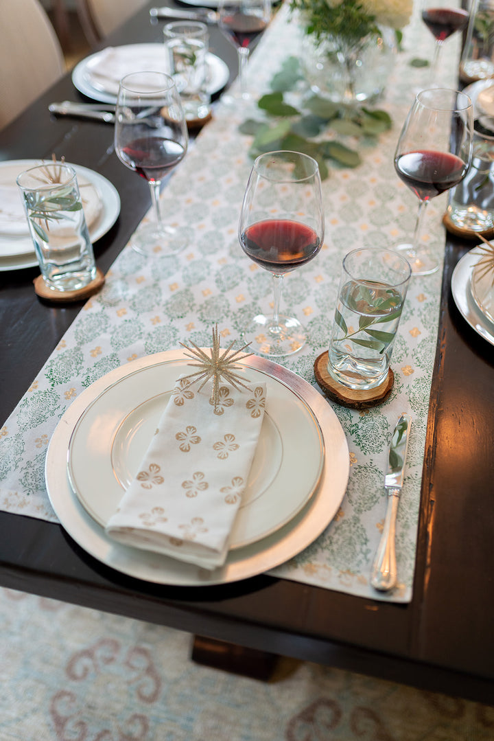 Dinner Napkins (set of 4) - Dogwood, Gold