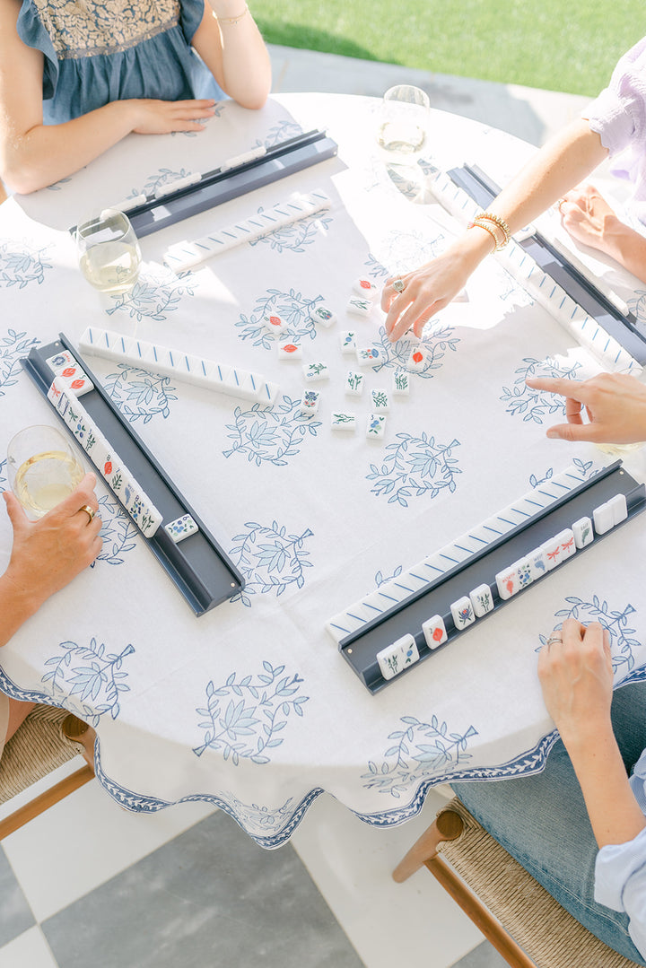 Table Throw - Lotus (Large), Uniform Blue & Navy