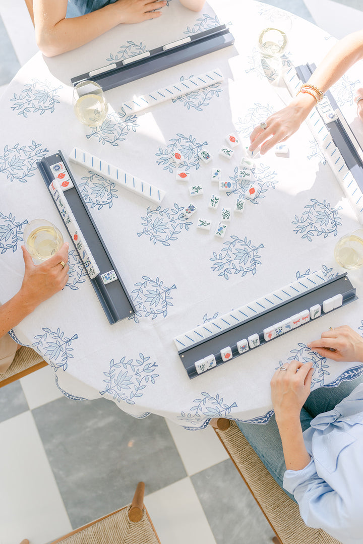 Tablecloth - Lotus (Large), Uniform Blue & Navy