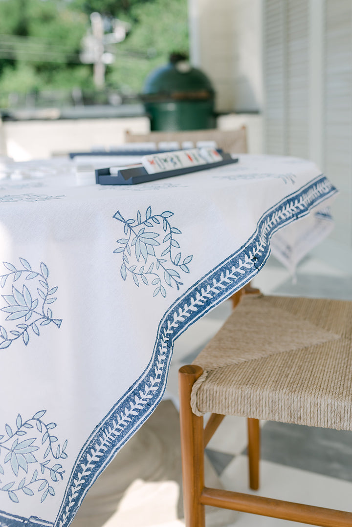 Tablecloth - Lotus (Large), Uniform Blue & Navy