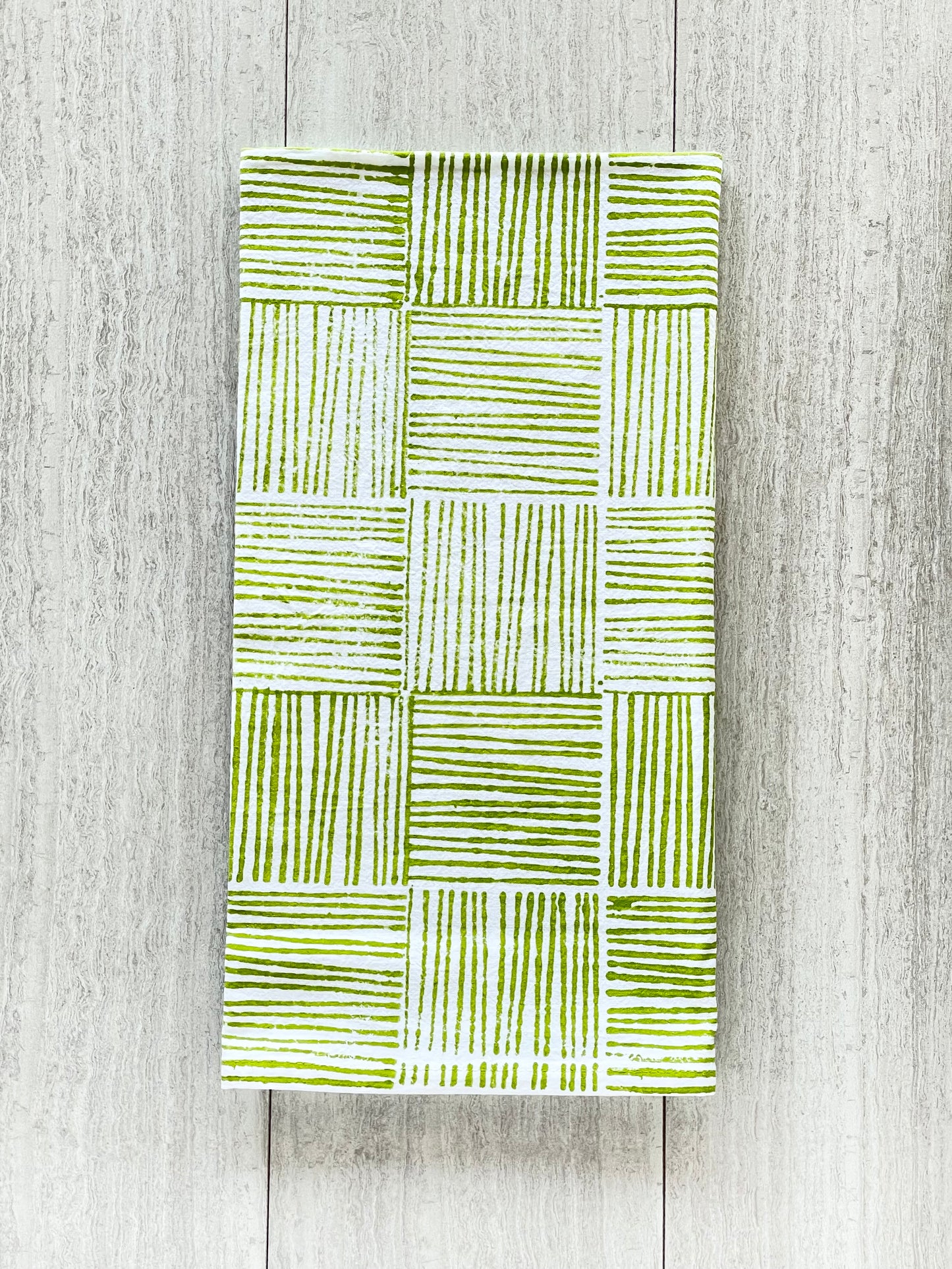 Tea Towel - Striped, Lime
