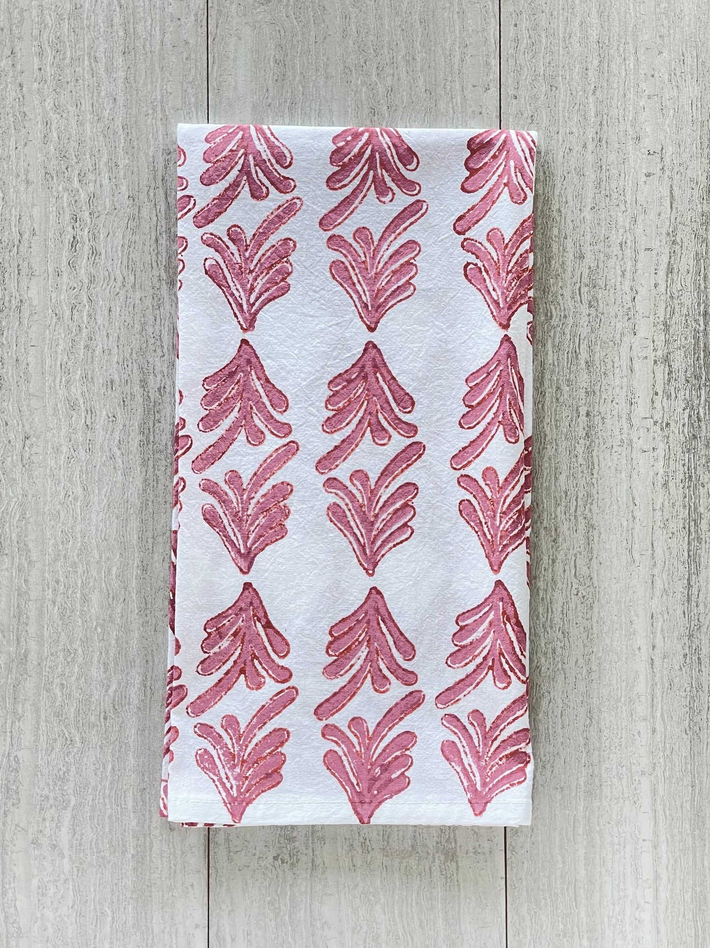 Tea Towel - Palmetto, Pink & Coral