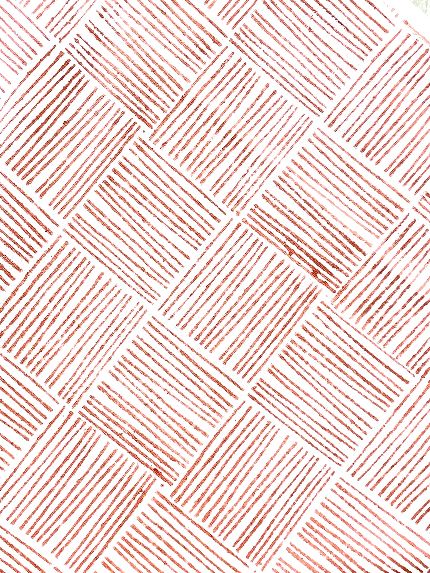 Table Runner - Striped, Coral