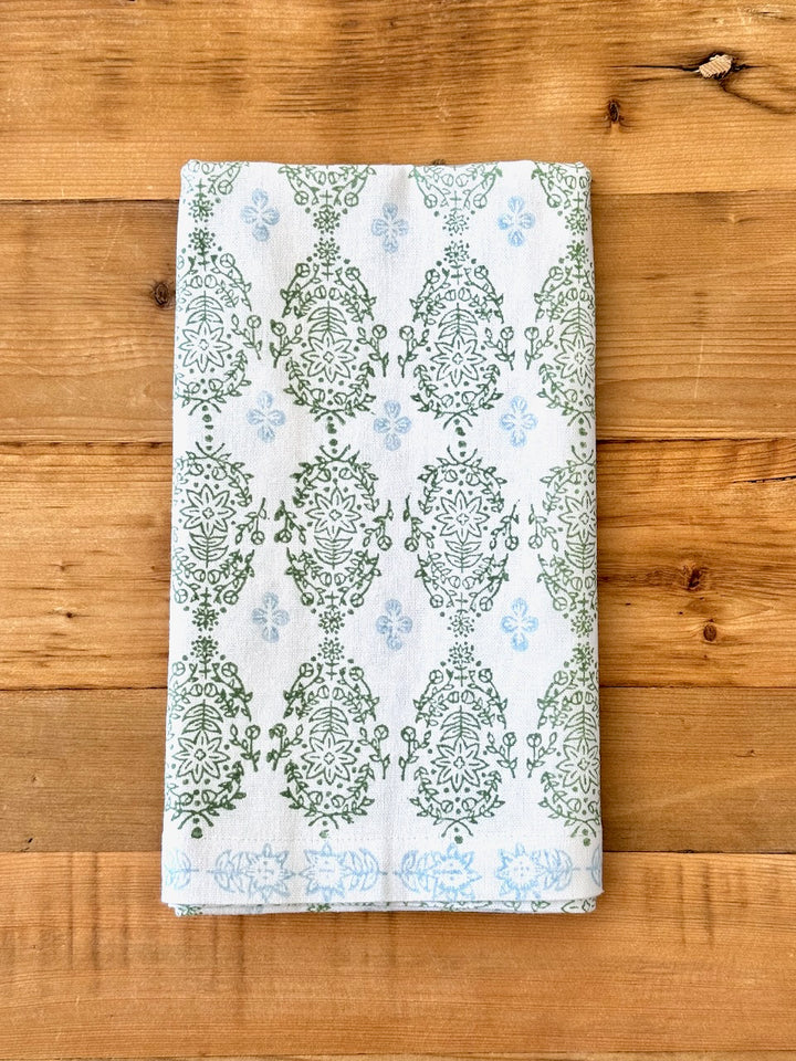 Table Throw - Vara Dogwood, Uniform Blue & Sage