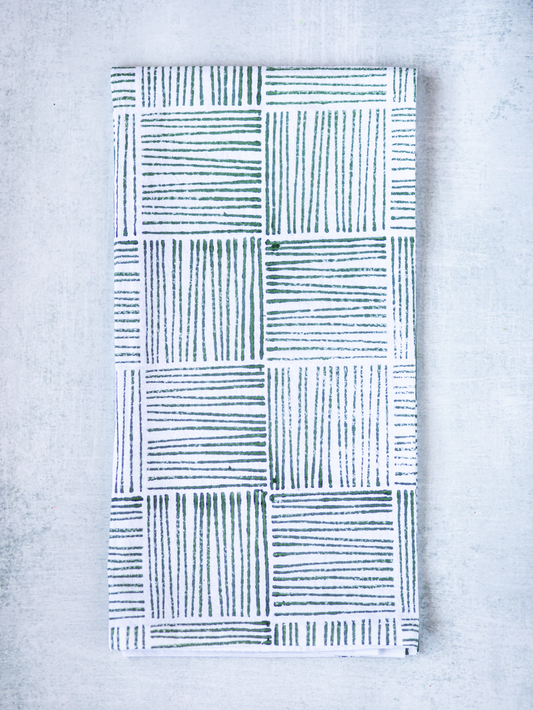 Tea Towel - Striped, Sage