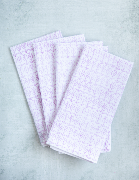 Dinner Napkins (set of 4) - Sprout, Lilac