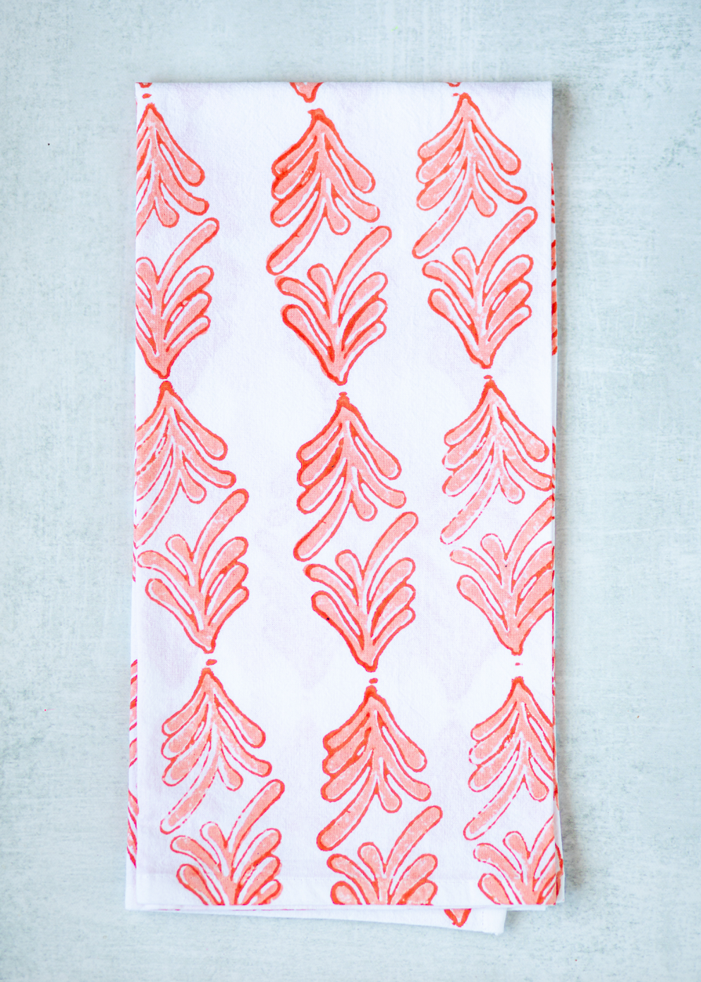 Tea Towel - Palmetto, Orange & Melon