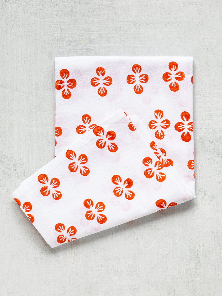 Tea Towel - Dogwood, Orange
