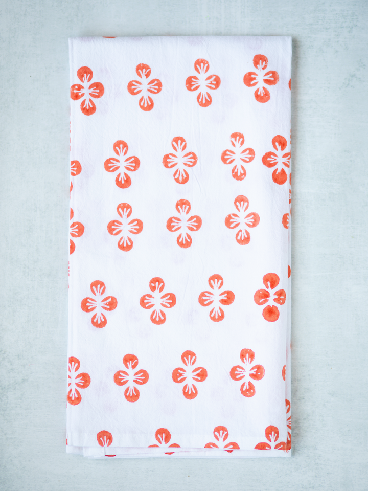Tea Towel - Dogwood, Orange