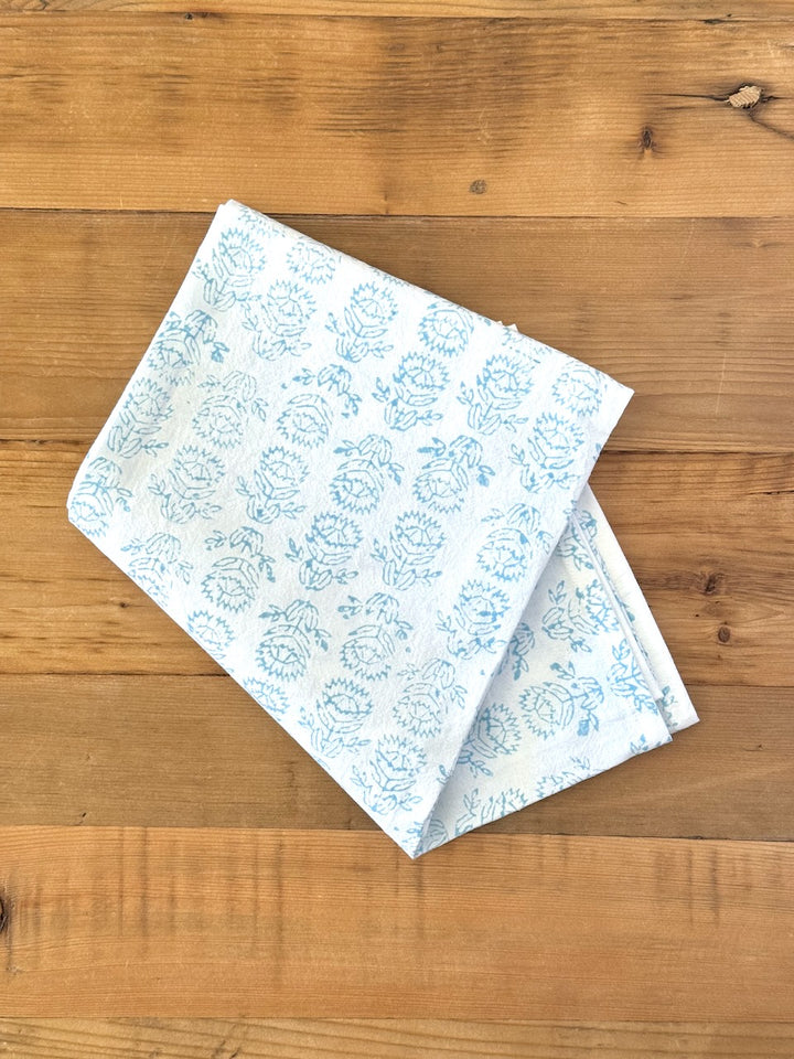 Tea Towel - Protea, Uniform Blue