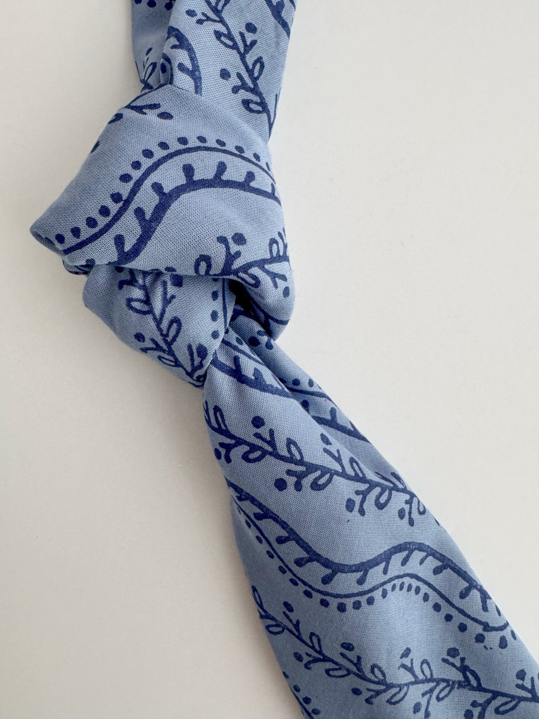 Bandana - Abigail, Light Blue &amp; Navy - The Mended Company