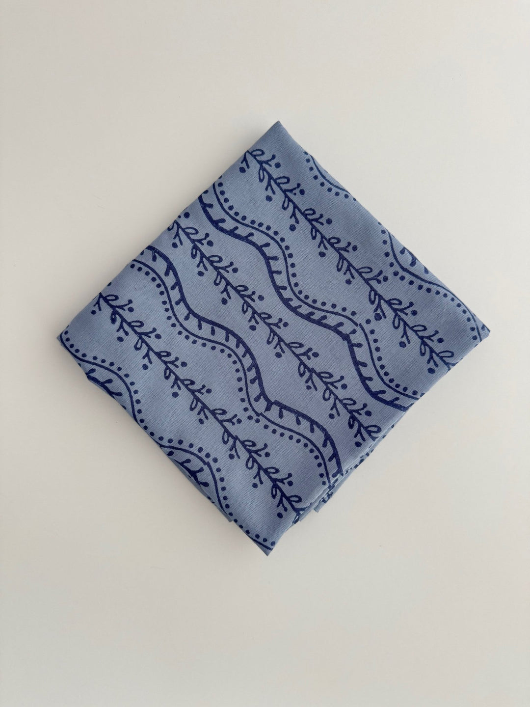 Bandana - Abigail, Light Blue & Navy - The Mended Company