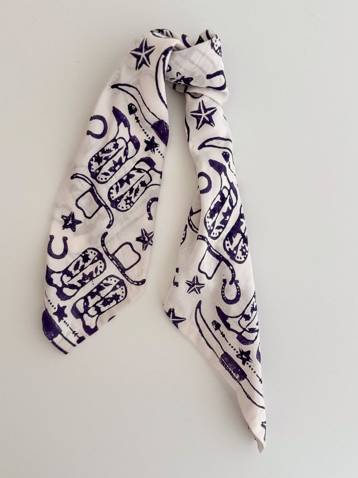 Bandana - Cowgirl, Purple - The Mended Company